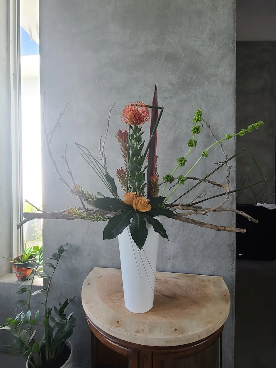 Colorful holiday wreath