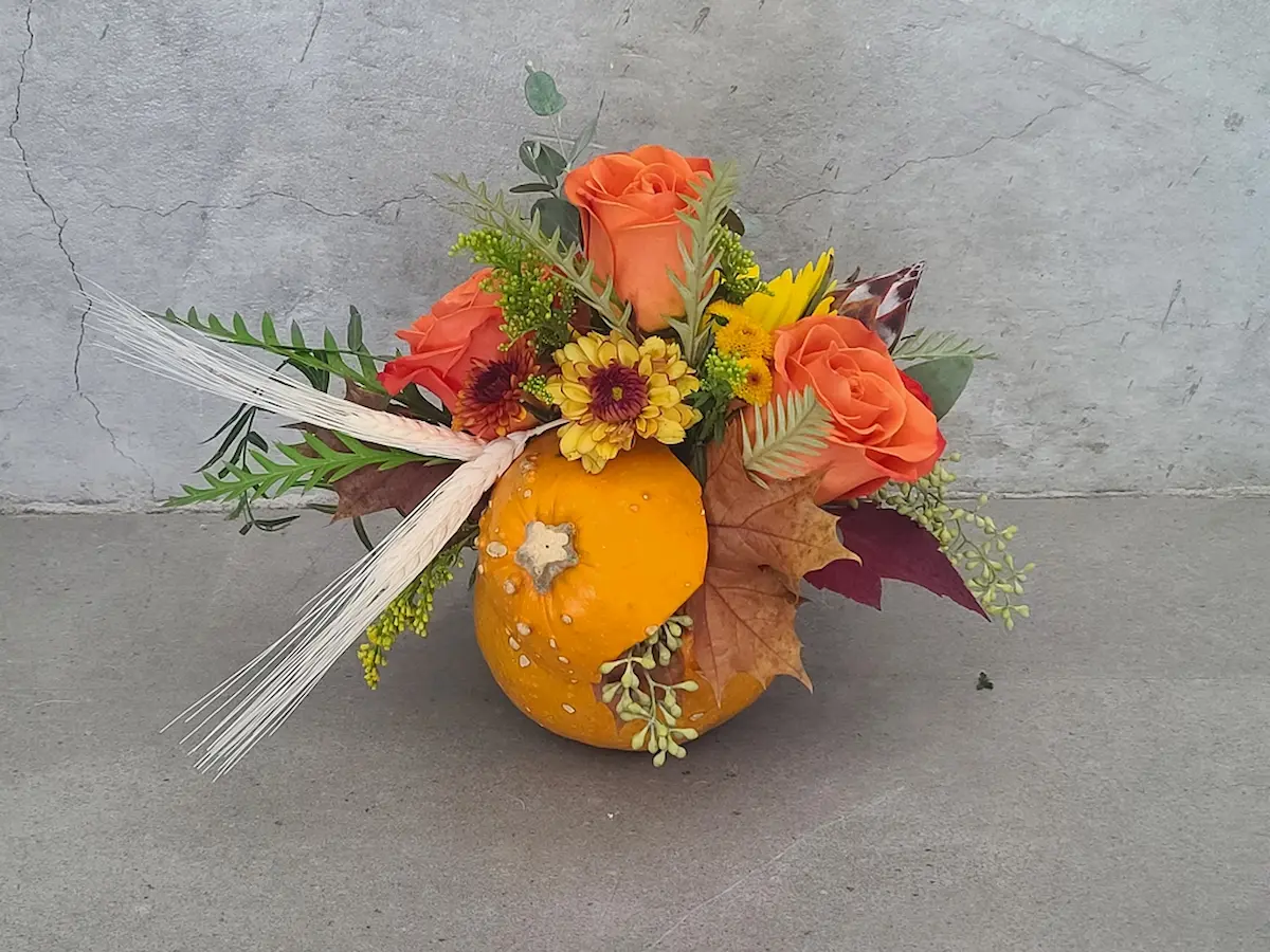 Colorful holiday wreath