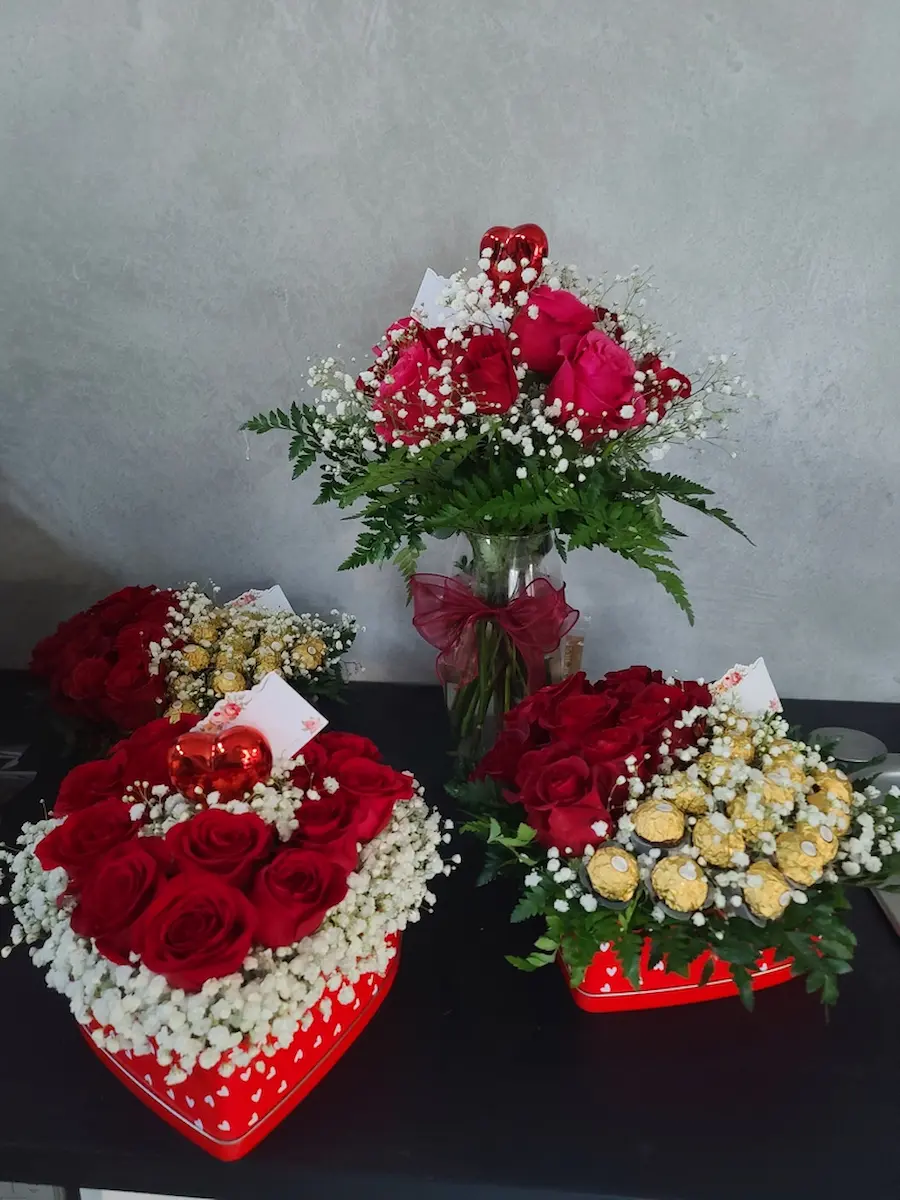 Colorful holiday wreath