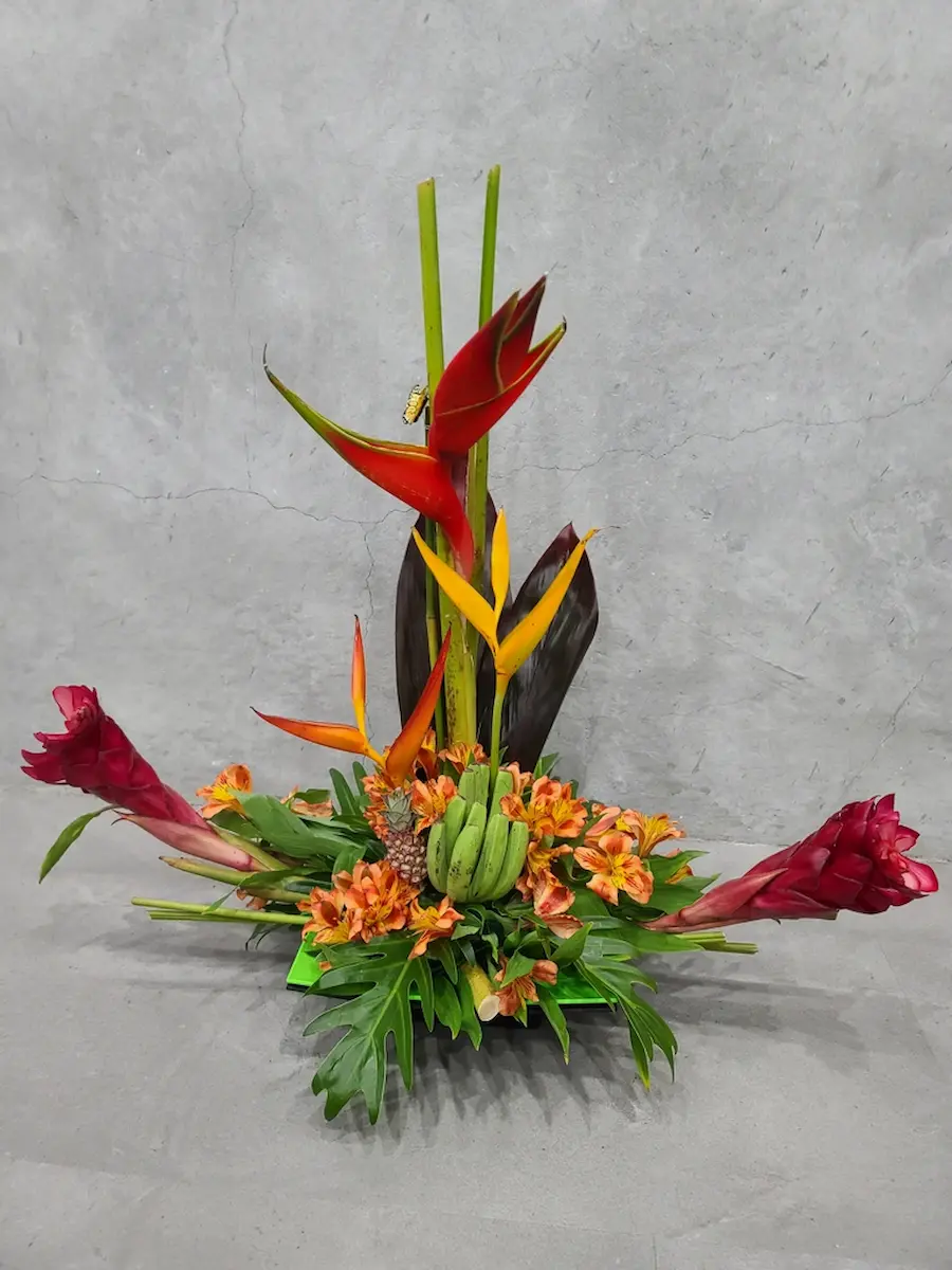 Colorful holiday wreath