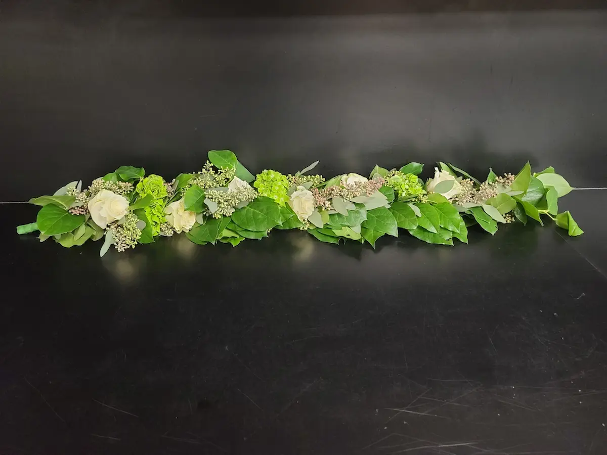 Colorful holiday wreath