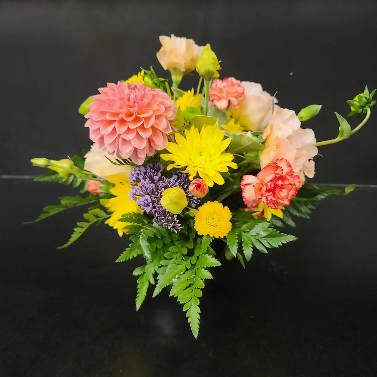 Colorful holiday wreath